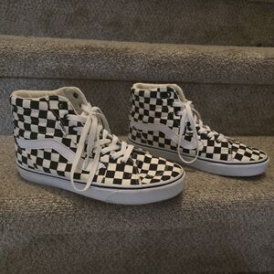 Vans sk8 hi Checkerboard High-Top Sneakers